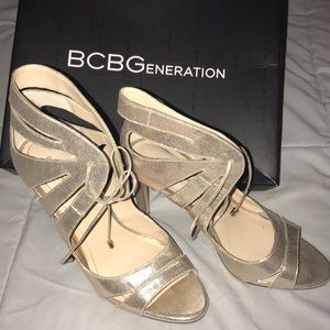 BCBGeneration Gold Ladies Heels